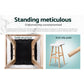 Set of 4 Geleen Bar Stools Wooden Stool - White