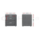 Set of 2 Kildonan Bedside Tables Side Table Fabric with 2 Drawers - Grey