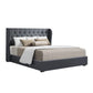 Onyx Bed & Mattress Package - Charcoal Queen