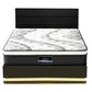 Venus Bed & Mattress Package with 32cm Mattress RGB LED - Black Queen