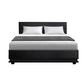 Venus Bed & Mattress Package with 34cm Mattress - Black Double