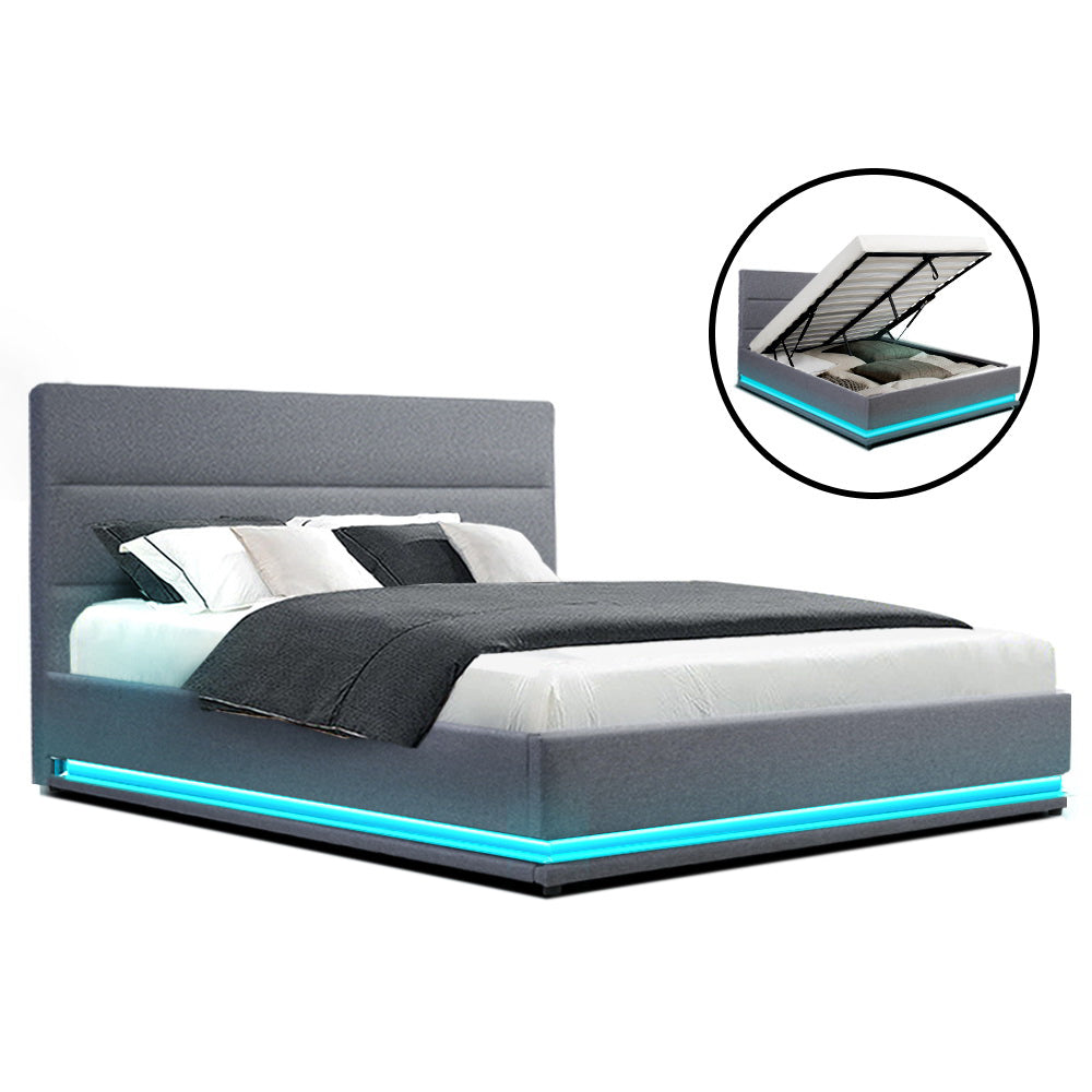 Venus Bed & Mattress Package - Grey Queen