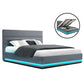 Venus Bed & Mattress Package with 34cm Mattress - Grey Queen