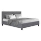 Saturn Bed & Mattress Package - Grey Double