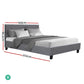 Saturn Bed & Mattress Package - Grey Double