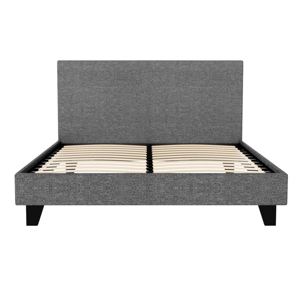 Trenton Grey Bed Frame Fabric - Double