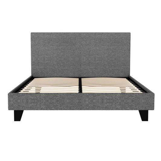 Trenton Grey Bed Frame Fabric - Double