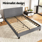 Trenton Grey Bed Frame Fabric - Double