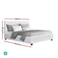 Saturn Bed & Mattress Package with 22cm Mattress - White Double
