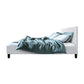 Trenton Bed Frame PU Leather - White Double