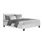 Saturn Bed & Mattress Package with 22cm Mattress - White Double