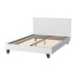 Trenton Bed Frame PU Leather - White Double