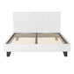 Trenton Bed Frame PU Leather - White Double