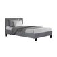 Saturn Bed & Mattress Package - Grey King Single