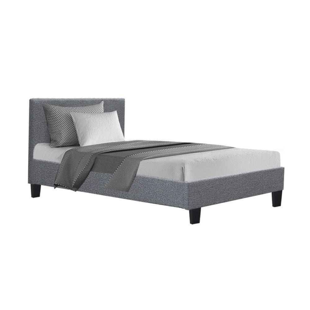 Saturn Bed & Mattress Package - Grey King Single