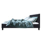 Trenton Bed Frame Fabric - Charcoal Queen