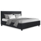 Saturn Bed & Mattress Package - Charcoal Queen