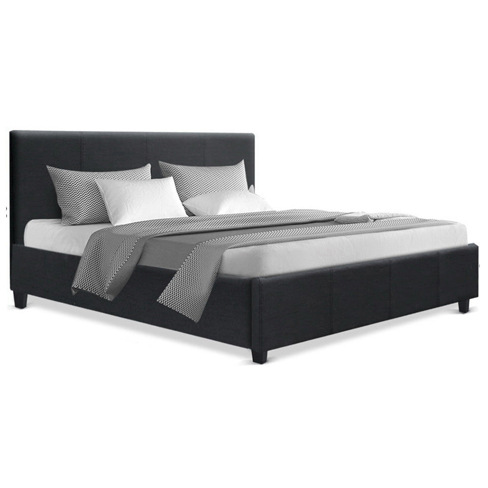 Saturn Bed & Mattress Package - Charcoal Queen