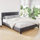 Saturn Bed & Mattress Package - Charcoal Queen