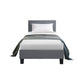 Trenton Bed Frame Fabric - Grey Single