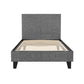 Trenton Bed Frame Fabric - Grey Single