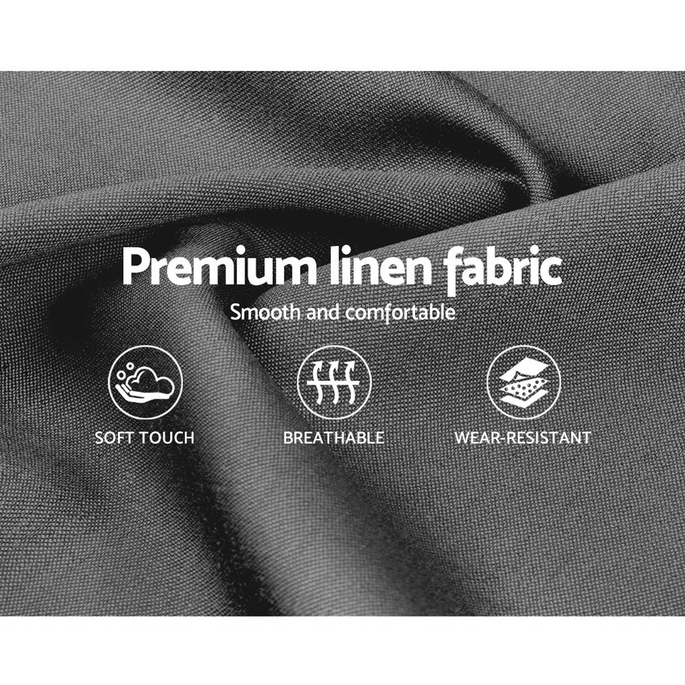 Madison Grey Bed Frame Fabric - King Single
