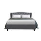Bryxton Bed Frame Fabric - Grey Double