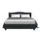 Bryxton Bed Frame Fabric - Charcoal Queen