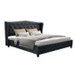 Diamond Bed & Mattress Package - Charcoal Queen