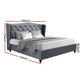 Sphene 24cm Bed & Mattress Package - Grey Queen