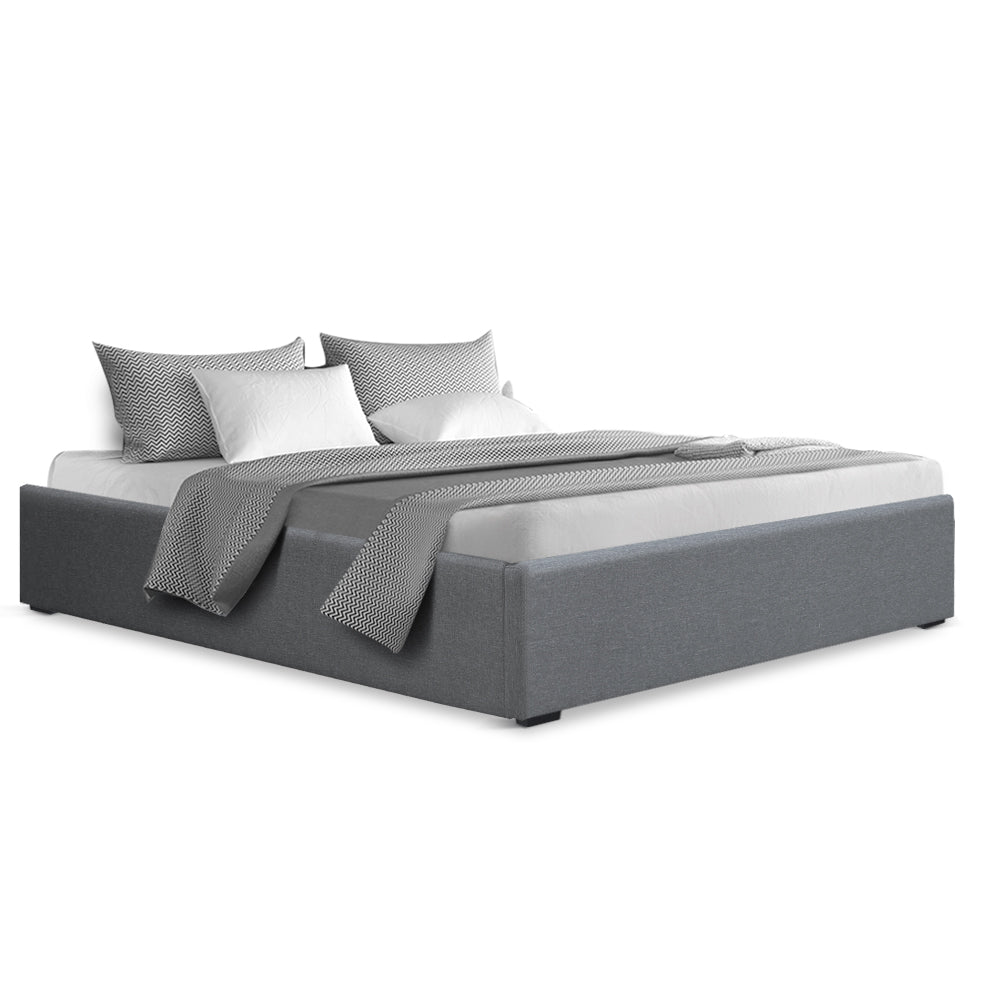 Mercury Bed & Mattress Package with 34cm Mattress - Grey Double
