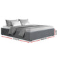 Mercury Bed & Mattress Package with 34cm Mattress - Grey Double