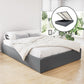 Mercury Bed & Mattress Package with 34cm Mattress - Grey Double