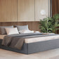 Mercury Bed & Mattress Package with 34cm Mattress - Grey Double