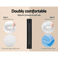 Mercury Bed & Mattress Package with 36cm Mattress Gas Lift Base - Grey King Single