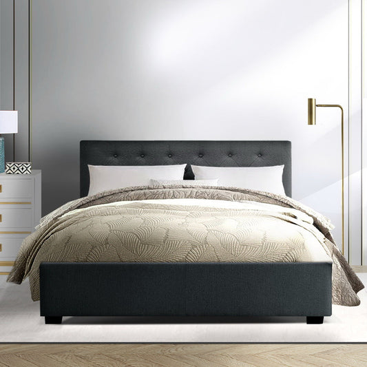 Emerald Bed & Mattress Package - Charcoal Double