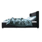 Dakota Bed Frame Storage Drawers Fabric - Charcoal King