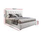 Amethyst Bed & Mattress Package - White Double