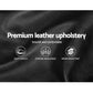 Savannah Bed Frame PU Leather Gas Lift Storage - Black King