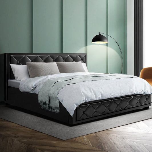 Amethyst Bed & Mattress Package with 34cm Mattress - Black King