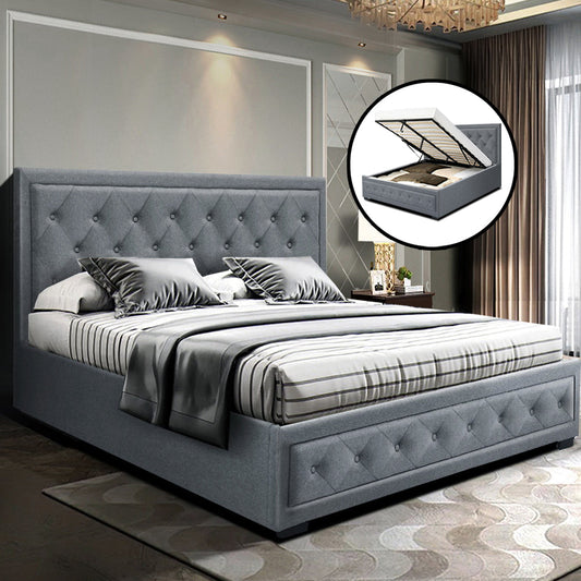 Amethyst Bed & Mattress Package - Grey Queen