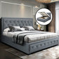 Helio 24cm Bed & Mattress Package - Grey Queen