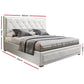 Amethyst Bed & Mattress Package - White Queen