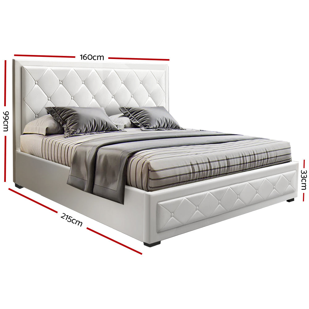 Amethyst Bed & Mattress Package - White Queen
