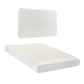 Elyra Bed Frame Boucle Fabric Vacuum Compressed Beds Removable Washable Cover - White Double