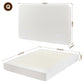 Elyra Bed Frame Boucle Fabric Vacuum Compressed Beds Removable Washable Cover - White Queen