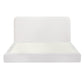 Elyra Bed Frame Boucle Fabric Vacuum Compressed Beds Removable Washable Cover - White Queen