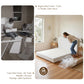 Elyra Bed Frame Boucle Fabric Vacuum Compressed Beds Removable Washable Cover - White Queen