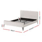Larimar Bed & Mattress Package with 34cm Mattress - Beige Queen