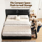 Zevora Bed Frame Gas Lift Storage 3 Drawers Adjustable Headboard Platform - Black King